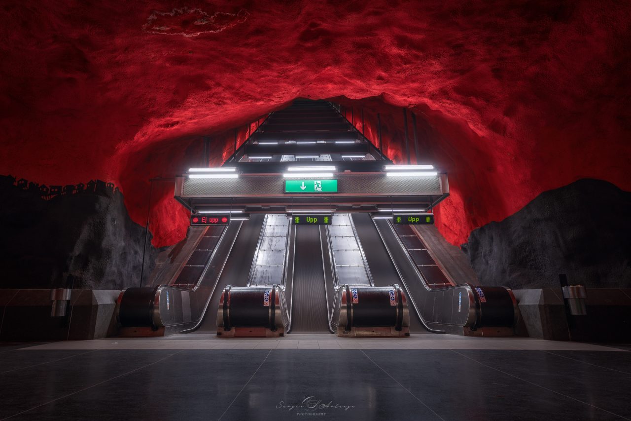 estocolmo estacion metro suecia solna centrum